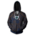Avenger Alliance Iron Man Infinite War 3D Digital Printed Zipper Hoodie Cardigan