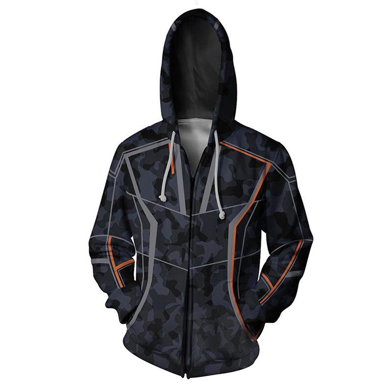 Avenger Alliance Iron Man Infinite War 3D Digital Printed Zipper Hoodie Cardigan