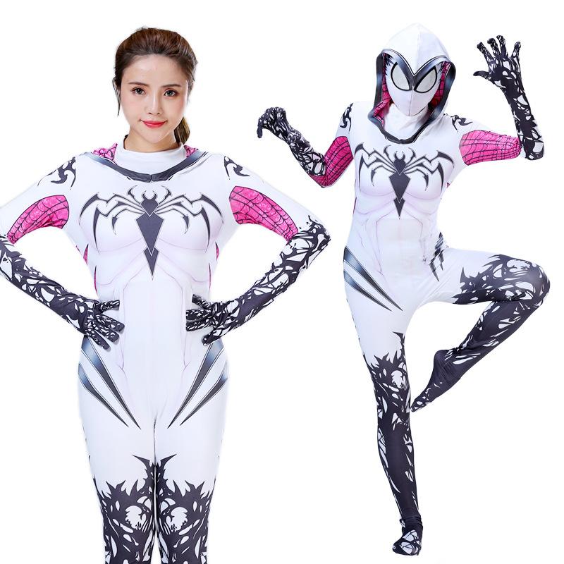 Spiderman Bodysuit Costume Heroes Female Halloween cosplay Jumpsuit