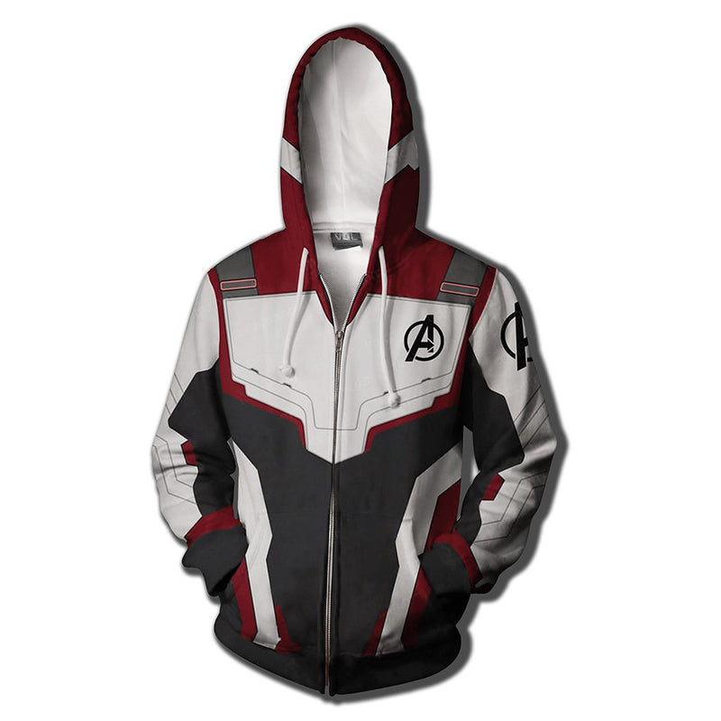 Avenger Alliance 4D Digital Printed Hoodie Quantum Warfare Concept Zipper Hat 3D Sanitary Clothing