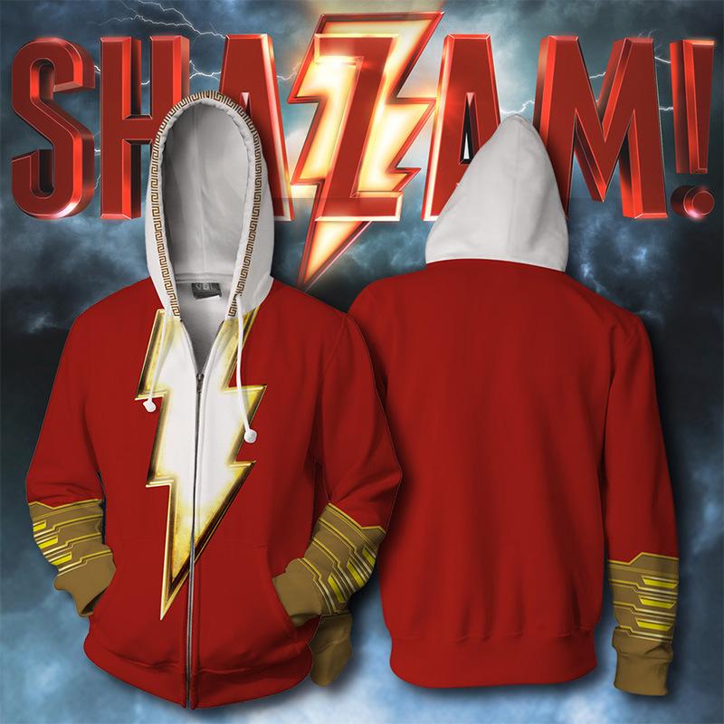 Super hero Thunder Sazan 3D Digital Printed Guard Round Collar Hoodie