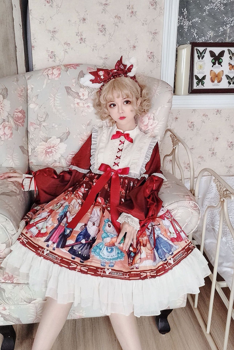 Lolita Dress Costume Japan Style Girls Op Rabbit Cosplay