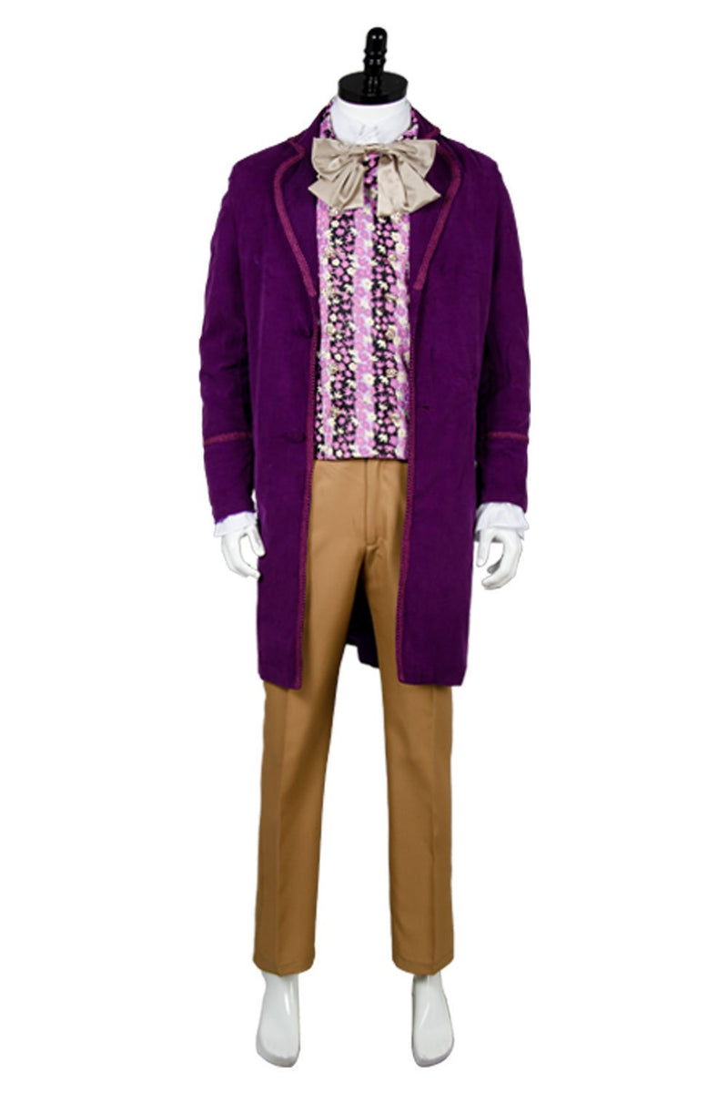 Willy Wonka and the Chocolate Factory 1971 Costume - Coat,Vest,Bow Tie,Pants