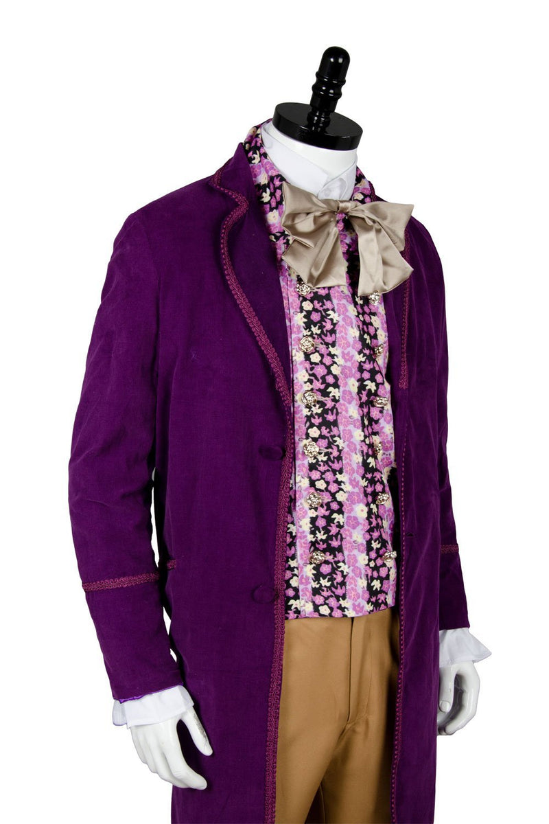 Willy Wonka and the Chocolate Factory 1971 Costume - Coat,Vest,Bow Tie,Pants