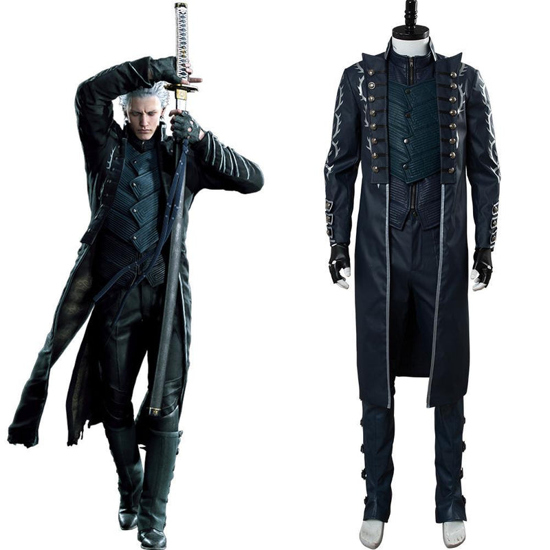 Devil May Cry V Vergil Aged Outfit Cosplay Costume