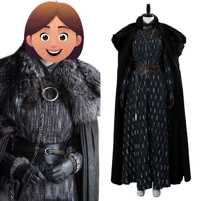 Game of Thrones 8 Sansa Stark Cosplay Costume Woman Halloween Costume