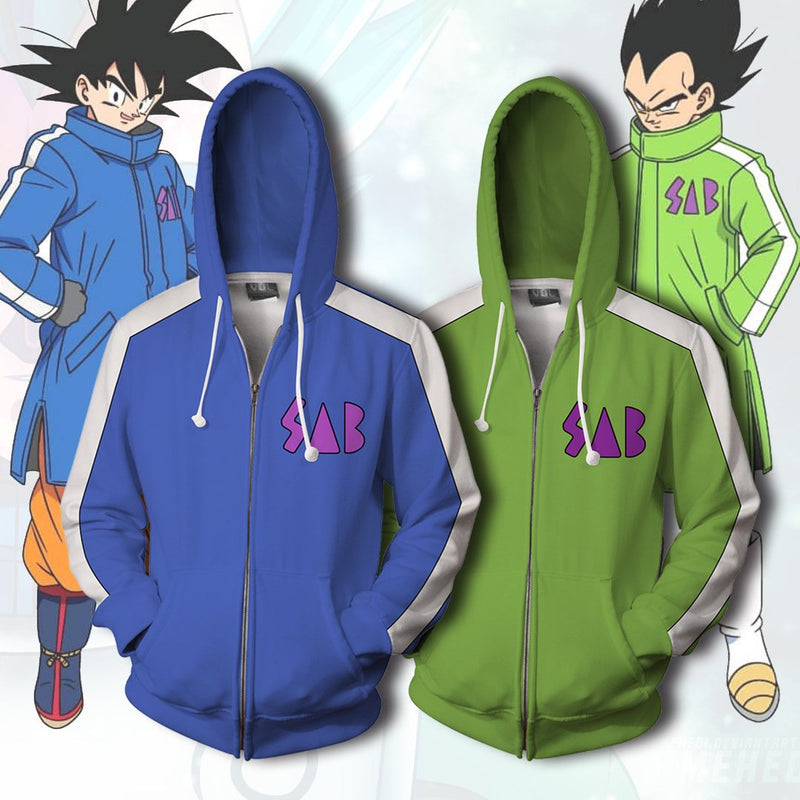 Dragon Ball Animation Cosplay Cap Zipper 3D Hoodie Garment