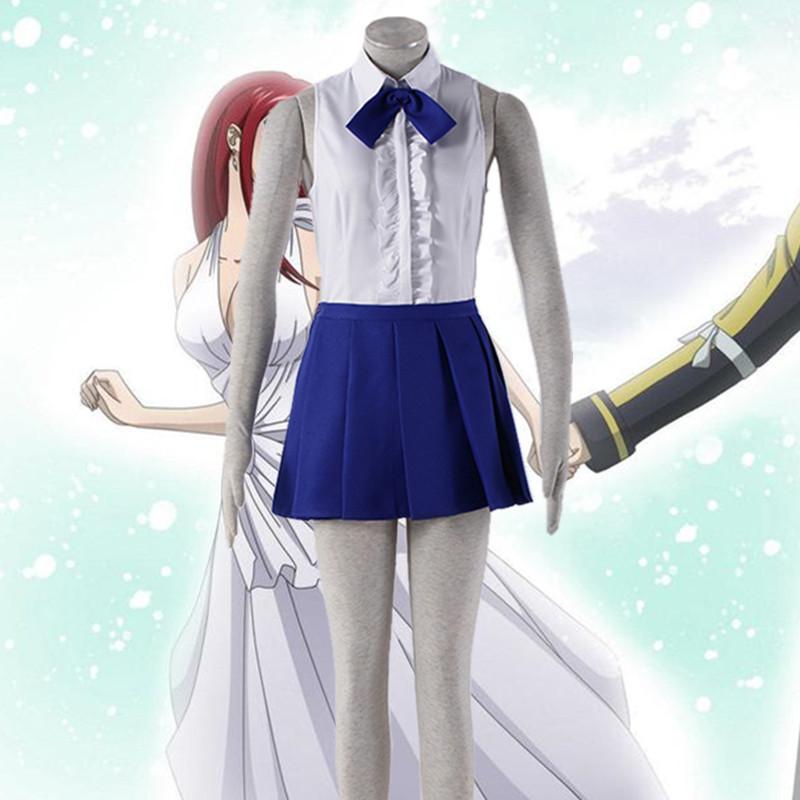 Fairy Tail Ai Lusha Shukaleto Cosplay Women Fairy Queen Costume