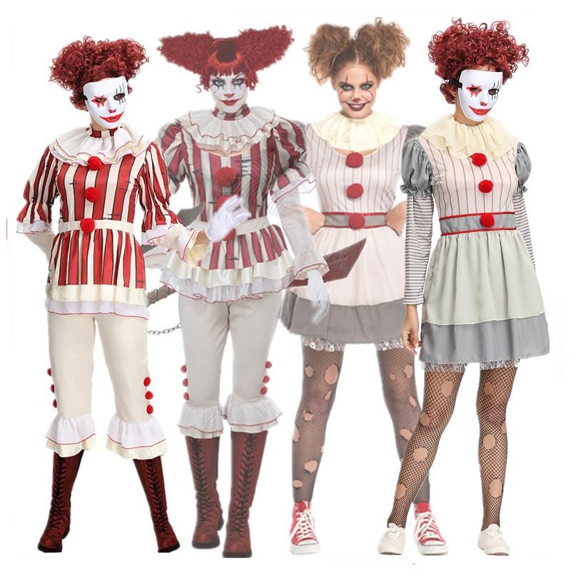 Stephen Kings It Women Joker Costume Pennywise Costume Halloween Cosplay Costumes Outfit Suit