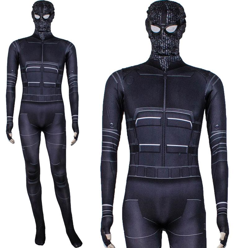 Spiderman Far From Home Spiderman Jumpsuit Costume Stealth Suit Cosplay For Adults And Kids
