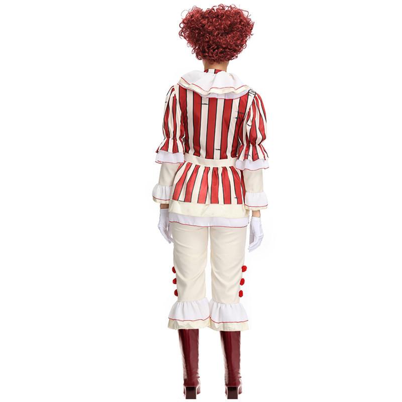 Stephen Kings It Women Joker Costume Pennywise Costume Halloween Cosplay Costumes Outfit Suit