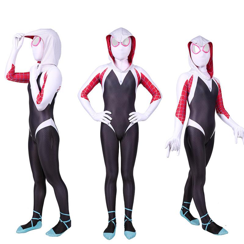 Parallel Cosmic Gwen Cosplay Costume Adult Children
