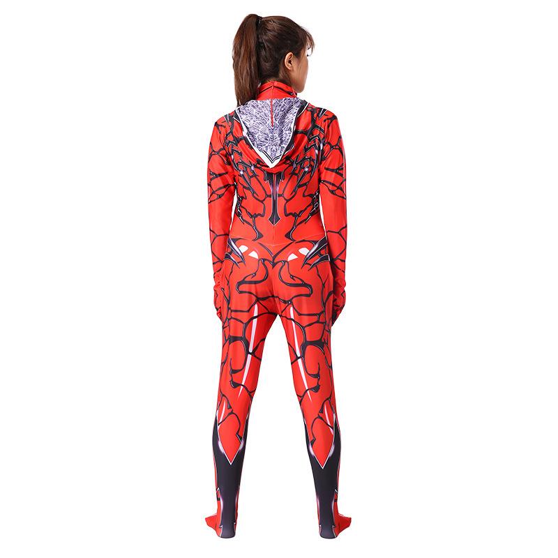 Superhero Halloween Cosplay Venom And Spiderman Mix Style Jumpsuit For Girls