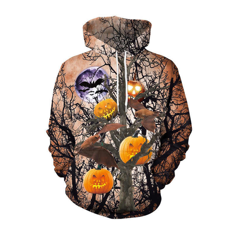 Halloween 3d Print Pumpkin Batman Tiger Joker Hoodie Sweatshirt