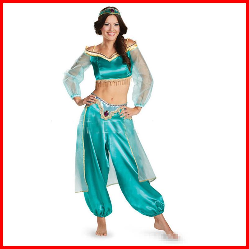 Lamp Of Aladdin Jasmine Princess Dress Costumes