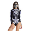 Halloween party sexy dress Skull costume for women and girls