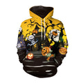 Halloween 3d Print Pumpkin Batman Tiger Joker Hoodie Sweatshirt