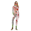 Halloween Party Skull Jumpsuit Zombie Costume For Women Man