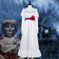 Annabel Cosplay Costume Halloween White Dress For Women And Girls