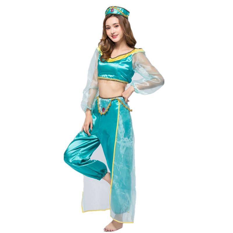 Lamp Of Aladdin Jasmine Princess Dress Costumes