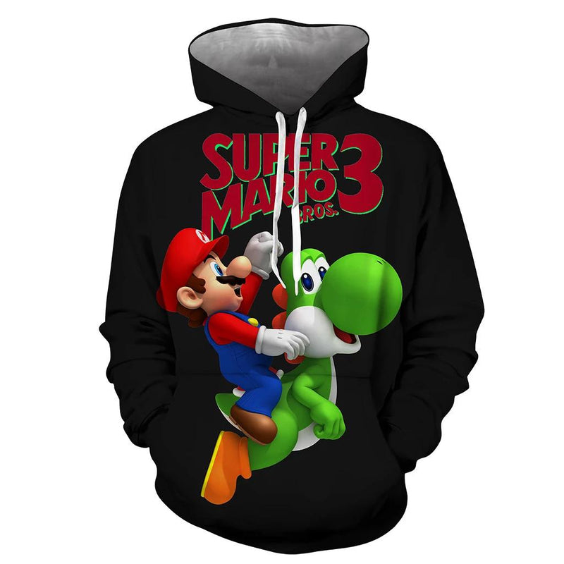 Super Mario Sanitary Clothes 3D Hoodie Digital Printed Sanitary Clothes