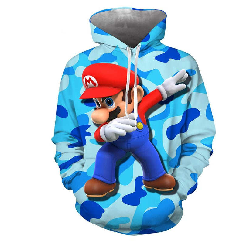 Super Mario Sanitary Clothes 3D Hoodie Digital Printed Sanitary Clothes