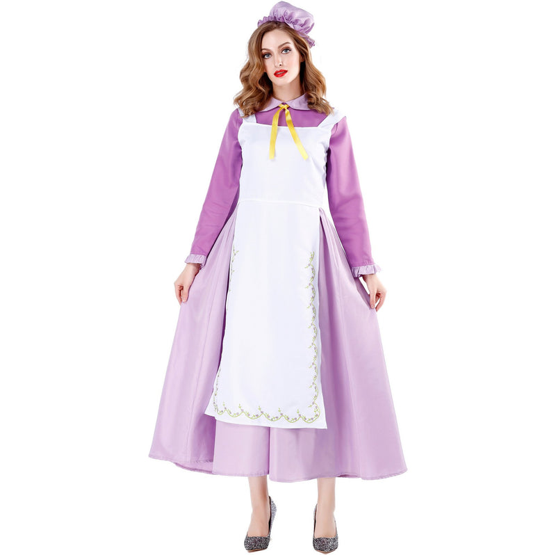 Mrs Potts Dress Costume Maid Clothes