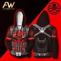 Captain Amercia 3D Digital Printed Sanitary Clothes Cost Mens Sanitary Clothes Loose Top