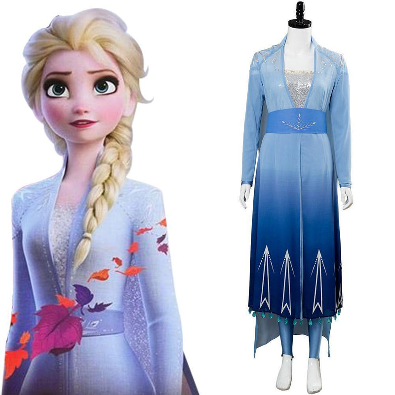 Disney Frozen 2 Princess Elsa Cosplay Costume