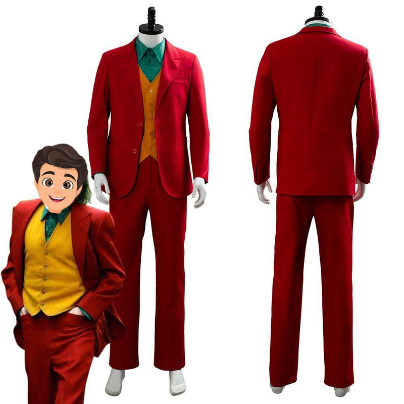 Joker Origin Romeo 2019 Film DC Movie Joaquin Phoenix Arthur Fleck Cosplay Costume Outfit Suit Uniform