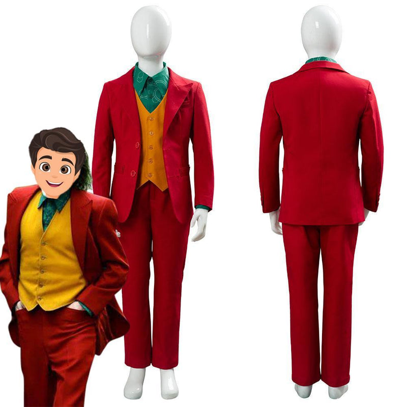 2019 Joker Origin Romeo Joaquin Phoenix Arthur Fleck Suit Cosplay Costume For Kids