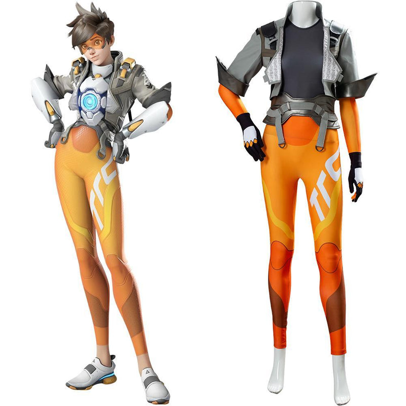 OW2 Overwatch Tracer Lena Oxton Suit Cosplay Costume