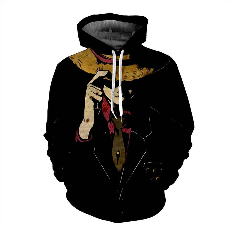 One Piece Hoodie - Monkey D. Luffy Pullover Hoodie CSSO010