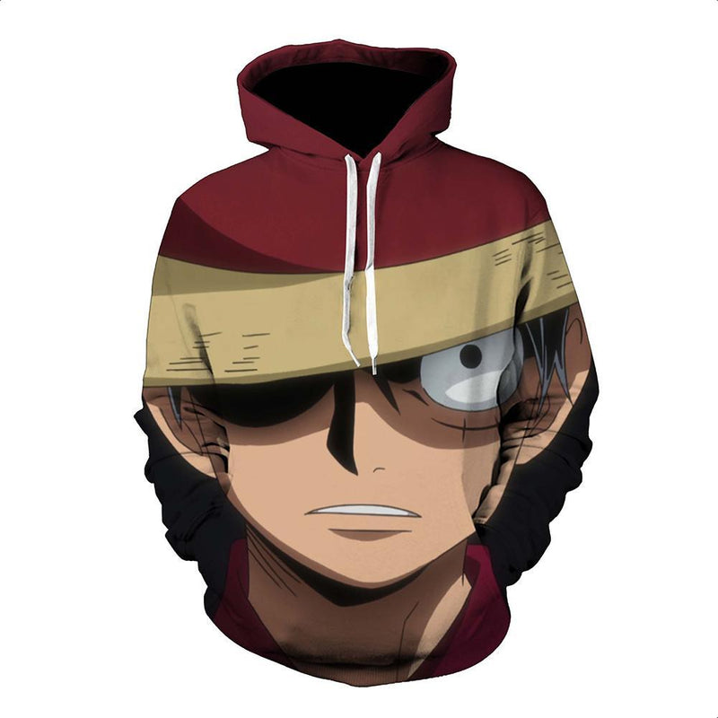 One Piece Hoodie - Monkey D. Luffy Pullover Hoodie CSSO011
