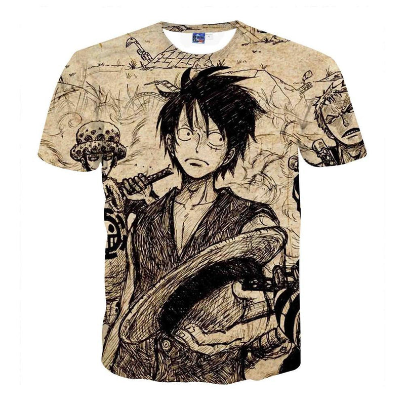 One Piece T-Shirt - Monkey D Luffy 3D Print T-Shirt CSSO031