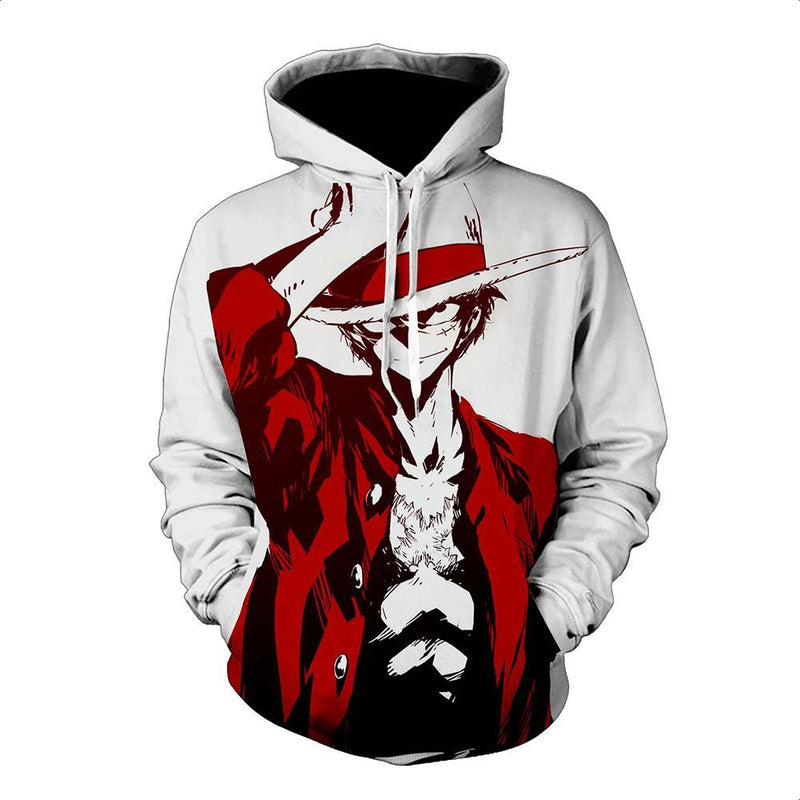 One Piece Hoodie - Monkey D. Luffy Pullover Hoodie CSSO017