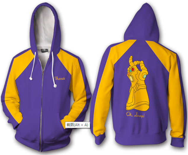 Avengers Alliance Bubba Zipper Hoodie Card 3D Guard Clothes