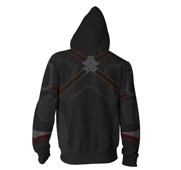 Captain Avenger Alliance 3D Printed Zipper Hoodie Hat Guard
