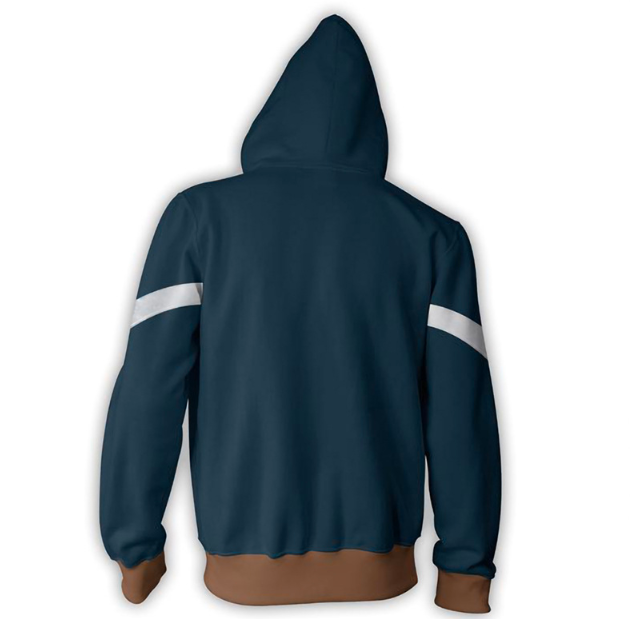 Captain Avenger Alliance 3D Printed Zipper Hoodie Hat Guard
