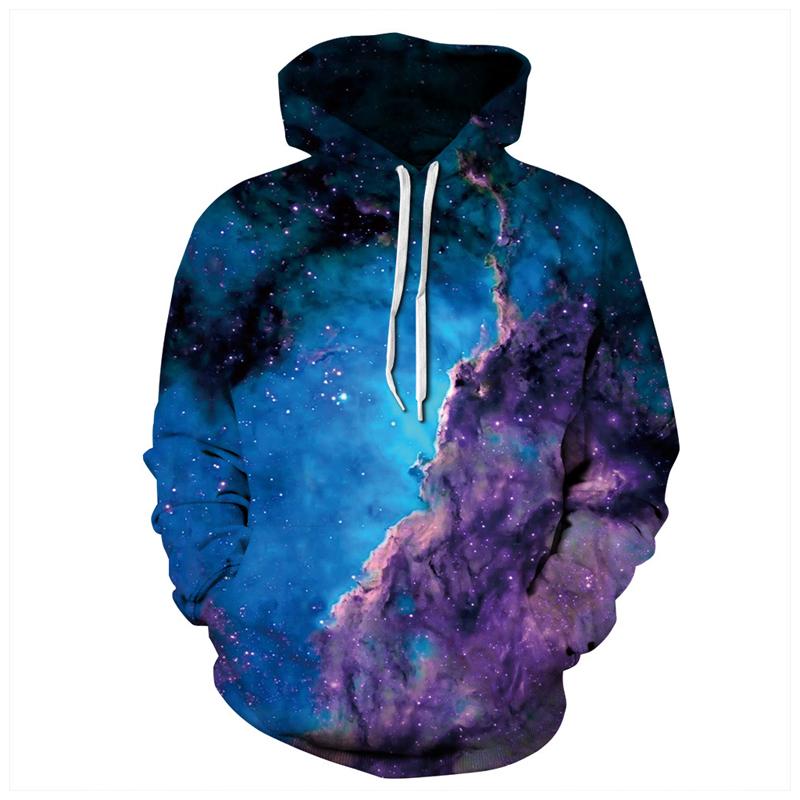 3D Print Hoodie - Starry Galaxy Space Pattern Pullover Hoodie  CSS063