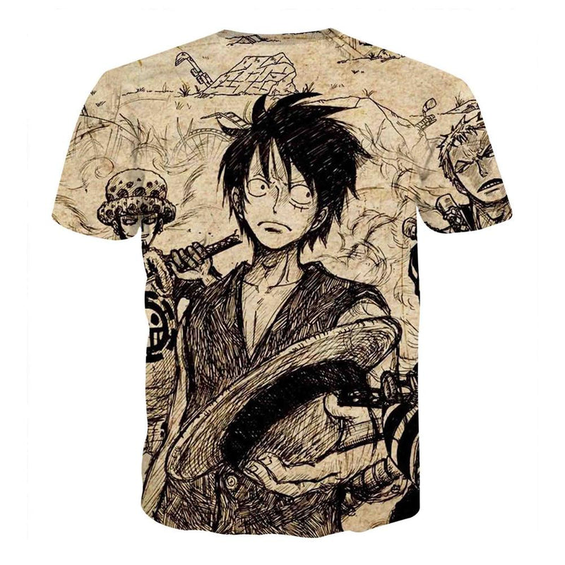 One Piece T-Shirt - Monkey D Luffy 3D Print T-Shirt CSSO031