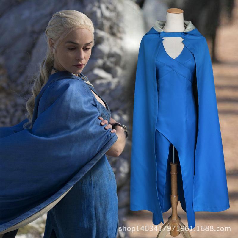 Game Of Thrones Daenerys Targaryen Dragons Mother Dress Costume For Girls And Women Cosplay