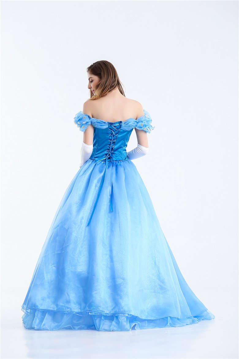 Cinderella Snow White Bella Blue Dress Princess Dress Costume