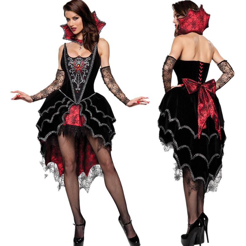 Vampire Witch Sexy Gothic Dress Costume For Women Halloween