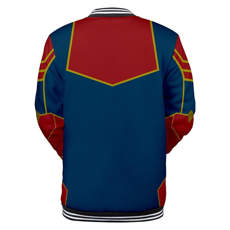 Captain Marvel Jacket - Carol Danvers Baseball Jacket CSOS909