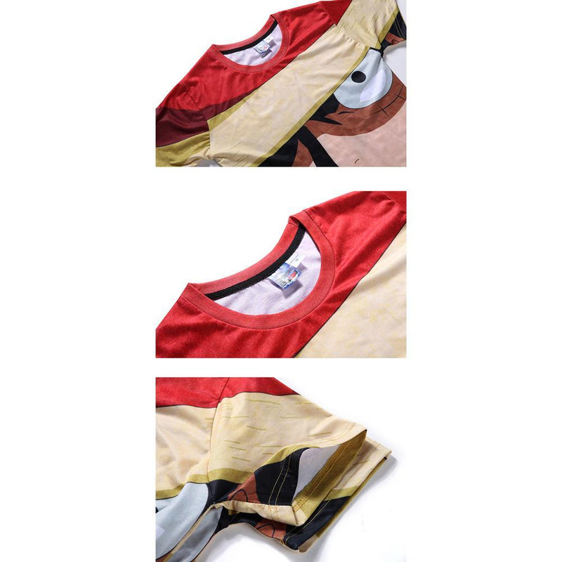 One Piece T-Shirt - Monkey D Luffy Tee 3D Print T-Shirt CSSO033