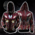 The Avengers Endgame Tony Stark Zip Up Hoodie CSP801