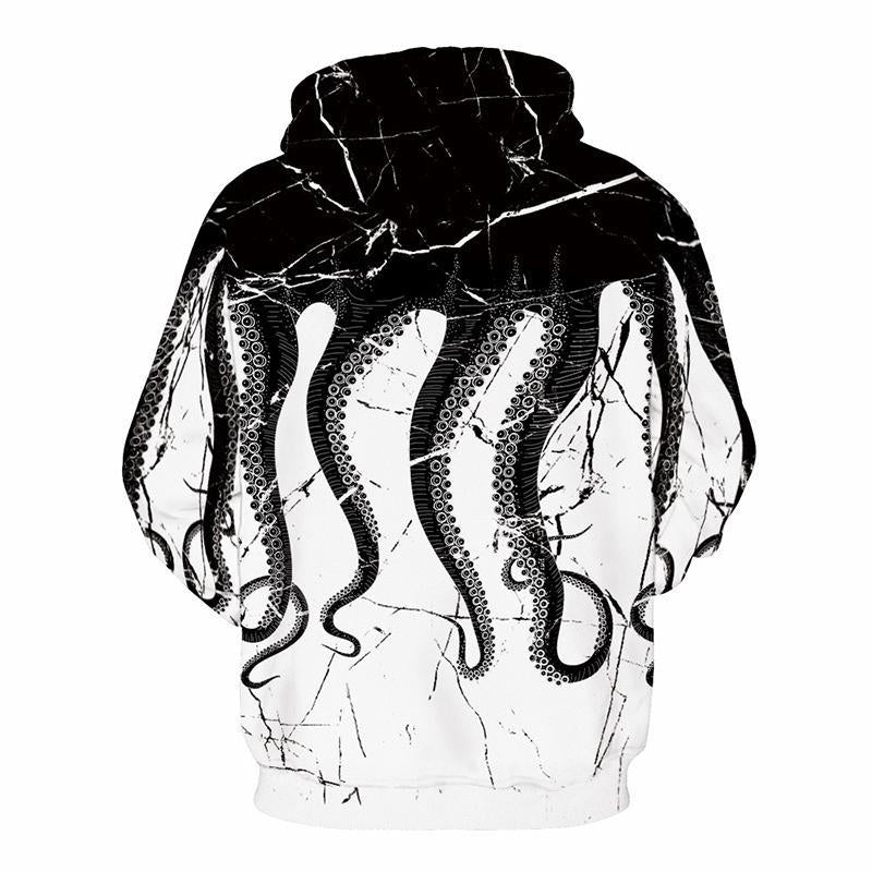 3D Print Hoodie - Cracked Octopus Pullover Hoodie CSS004