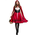 Halloween Little Red Riding Hood Costume Adult Cosplay Dress