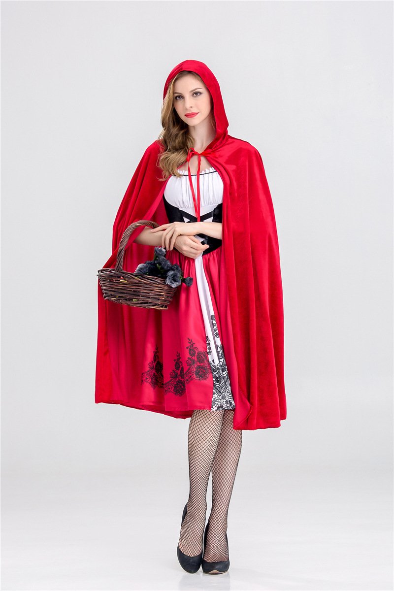 Halloween Costume Little Red Riding Hood Cosplay Party Dress